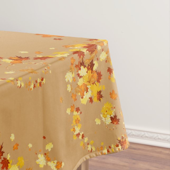Nappe Thanksgiving Automne Feuilles Fancy Swirl (In Situ)