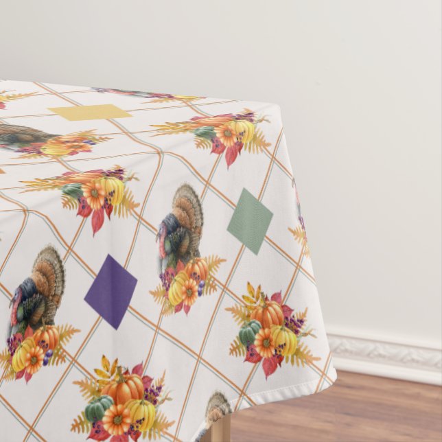 Nappe Thanksgiving Turkey Holiday Tablecloth (In Situ)
