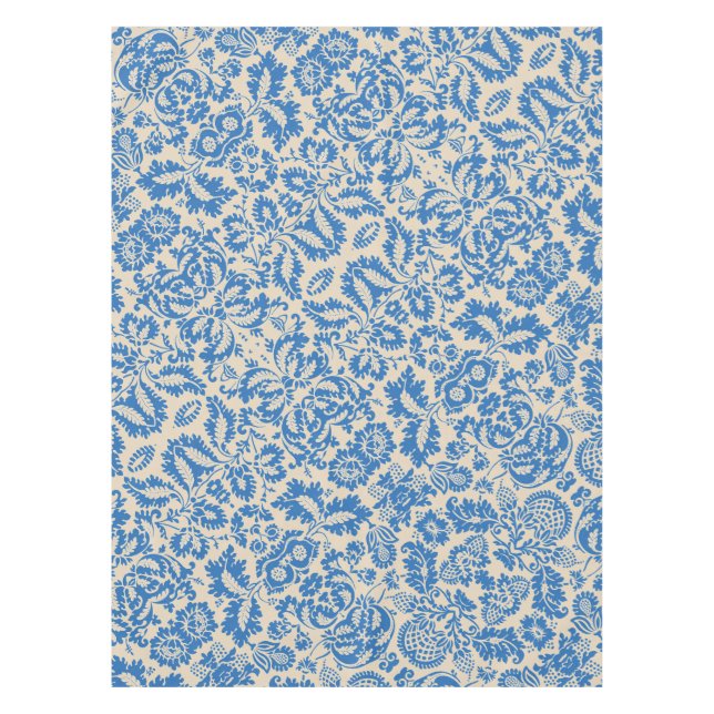 Nappe Tissu brocart damassé fleur de Venise de William M (Devant)