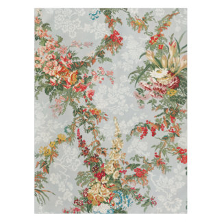 Nappe Tissu de jardin en chinoiserie florale verte douce