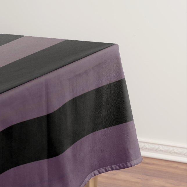 Nappe Tissu de table à rayures noires violet/légèrement  (In Situ)