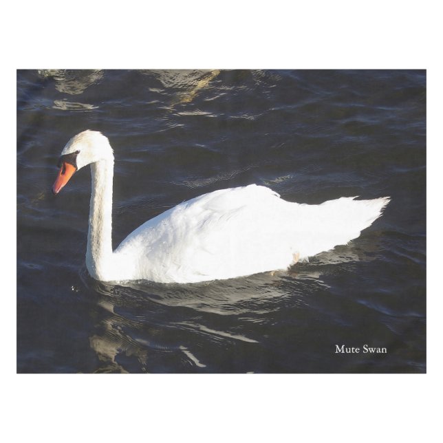 Nappe Tissu de table du cygne muet (Devant (Horizontal))