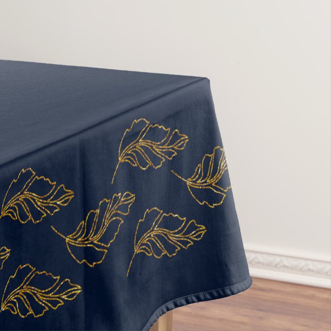 Nappe Tissu de table élégante de la feuille d'or et de l (In Situ)