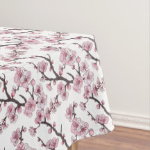 Tissu de table en fleur de cerisier Cerise Pétale
