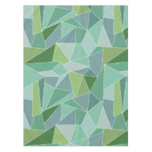 Tissu de table en verre de mer bleu et vert