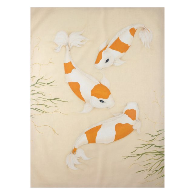 Nappe Tissu de table Feng Shui Koi Pond (Devant)