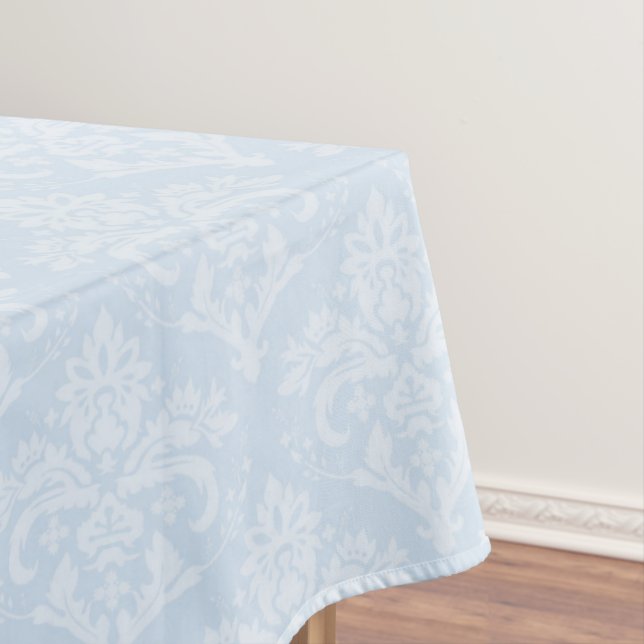 Nappe Tissu de table - Icy Blue Damask (In Situ)