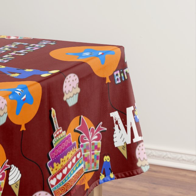 Nappe Tissu de table, Joyeux 4e anniversaire, #4 (In Situ)