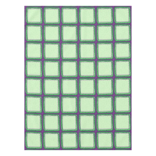 Nappe Tissu de table mauve et verte (Devant)