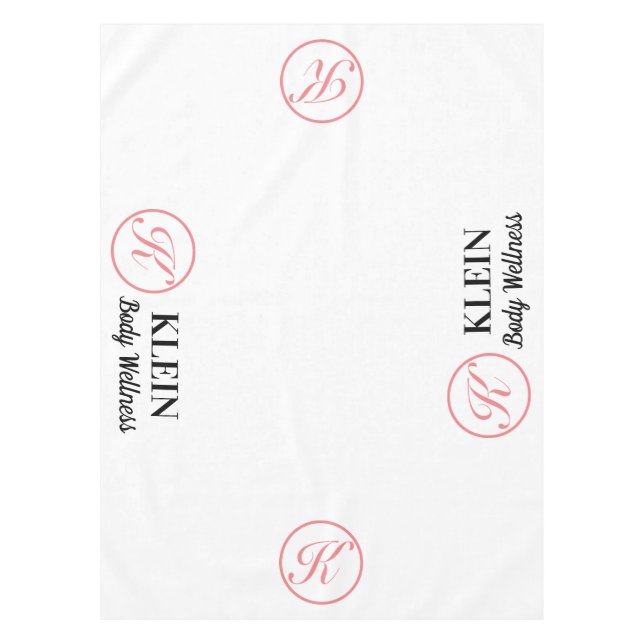 Nappe Tissu de table personnalisé avec logo et texte (Devant)