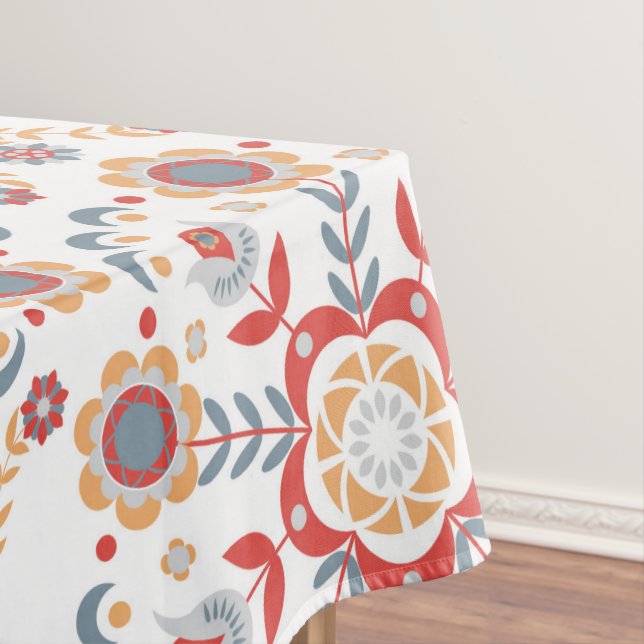 Nappe Tissu de table velkommen d'art populaire scandinav (In Situ)