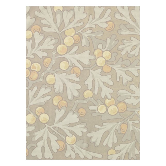 Nappe Tissu de table William Morris Oak et Acorn (Devant)