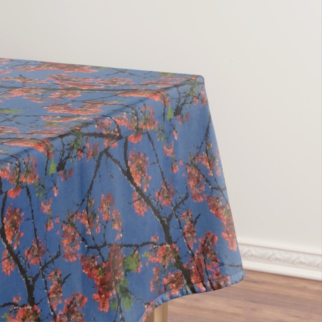 Nappe Tissu floral, bleu (In Situ)