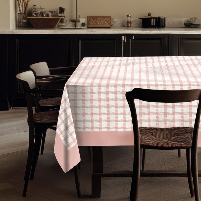 Nappe Tissu Rose tendance Gold Check pour les intérieurs (Trendy Rose Gold Check Cloth for Interiors)