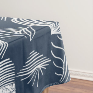 Nappe Tissu Tribal des Caraïbes audacieux : bleu marine