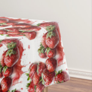 Nappe Toile à thème fraise Maison Décor
