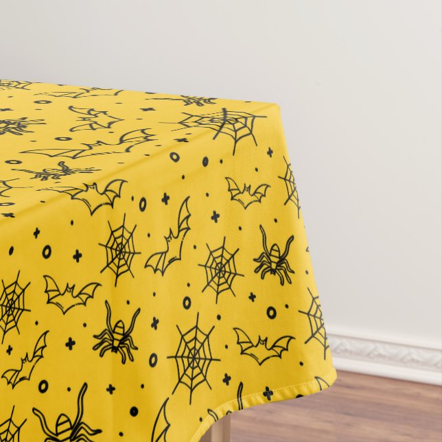 Nappe Toile d'araignées et chauves-souris d'Halloween su (In Situ)