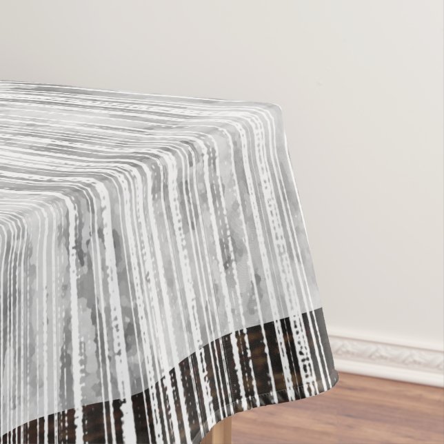 Nappe Tons de marbre gris et Motif à rayures (In Situ)