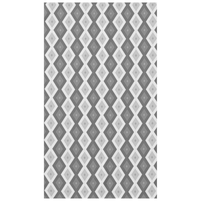 Nappe Tons de motif de diamant gris (Devant)