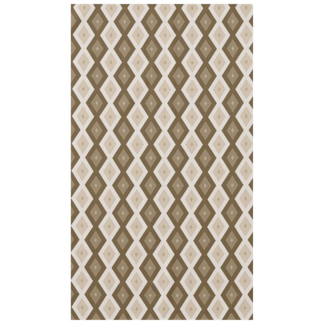 Nappe Tons de motif diamant brun (Devant)