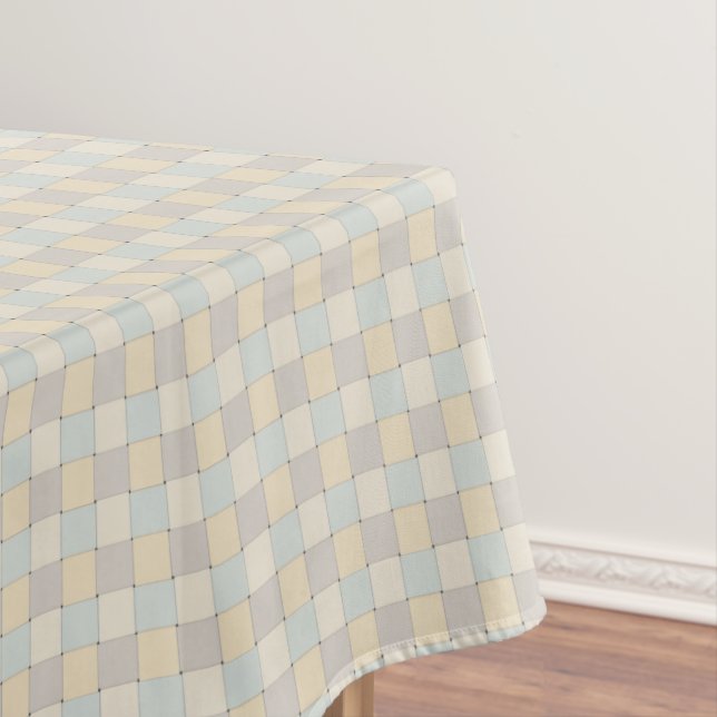 Nappe Tons doux Carreaux tissés (In Situ)