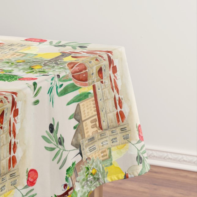 Nappe Toscane, Toscane, Italie, olives, citrons, tomates (In Situ)