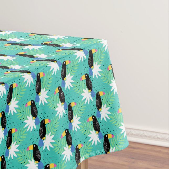 Nappe Toucans sur Teal (In Situ)