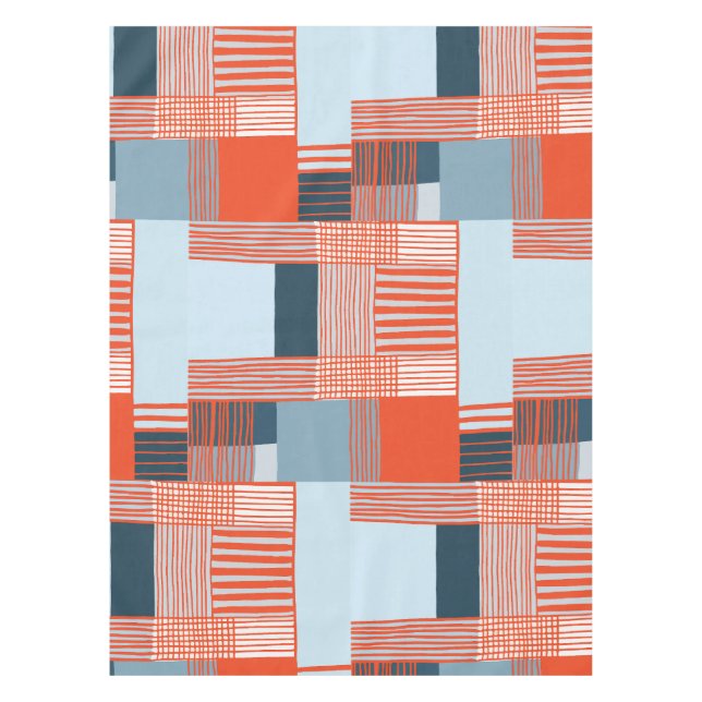 Nappe Touches de couleur vives et lignes dynamiques (Devant)