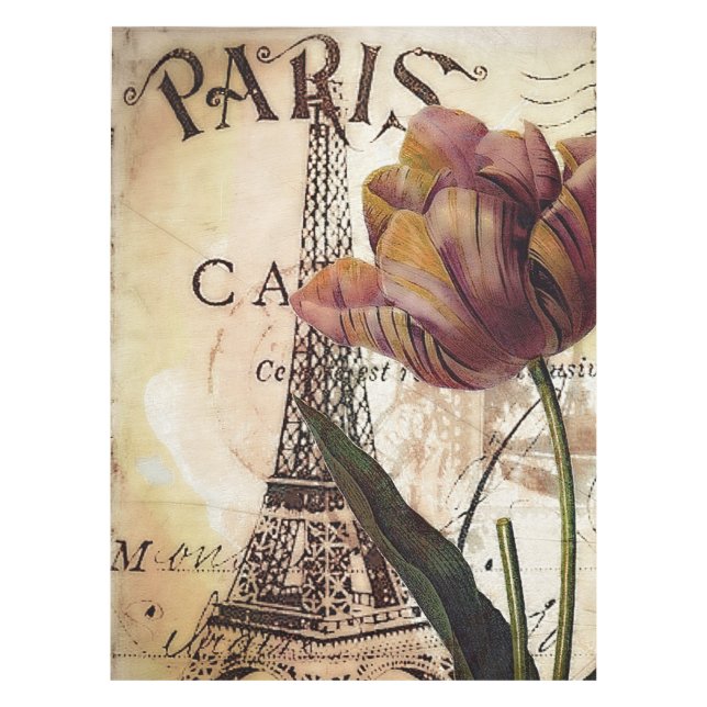 Nappe tour Eiffel et tulipe (Devant)