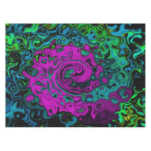Nappe Tourbillon d'art liquide groovy abstrait magenta g