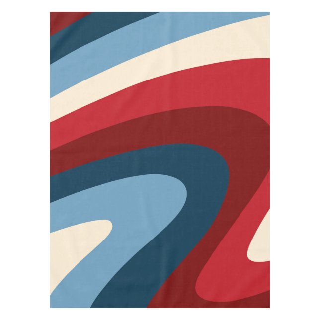 Nappe Tourbillons les années 70 rétro (Devant)