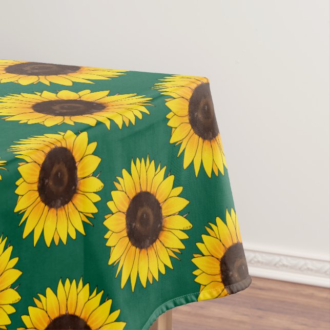 Nappe Tournesol Jaune Vibrant en Fleur (In Situ)