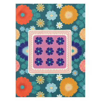 Nappe Tournesols Groovy et Fleurs Botaniques