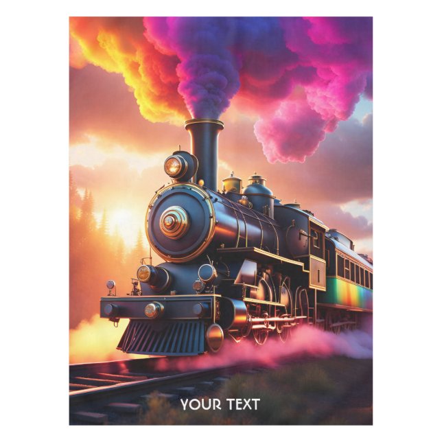 Nappe Train Rainbow Steampunk Imaginaire mignon Vivid (Devant)
