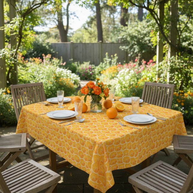 Nappe Tranches d'Orange Citron Été Fête Table (Créateur téléchargé)