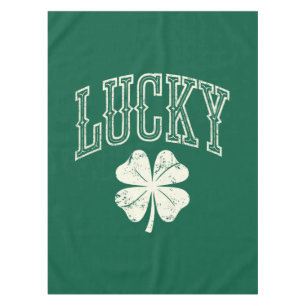 Nappe Trèfle Chanceux de la Saint-Patrick Vintage