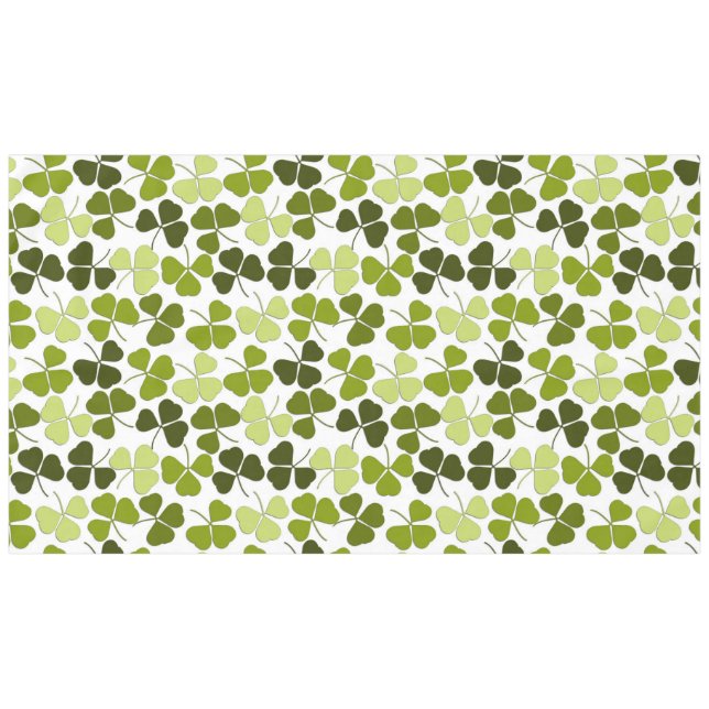 Nappe Trèfle vert dans une variété de nuances (Devant (Horizontal))