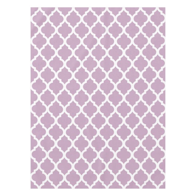 Nappe Treillis marocain de tuile de brume mauve (Devant)