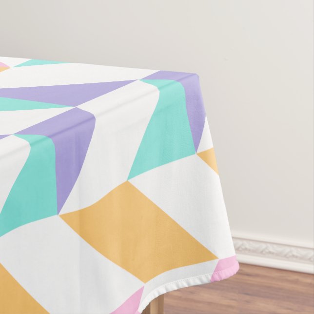 Nappe Trendy Colorful Geometric Shapes – Modern Style   (In Situ)