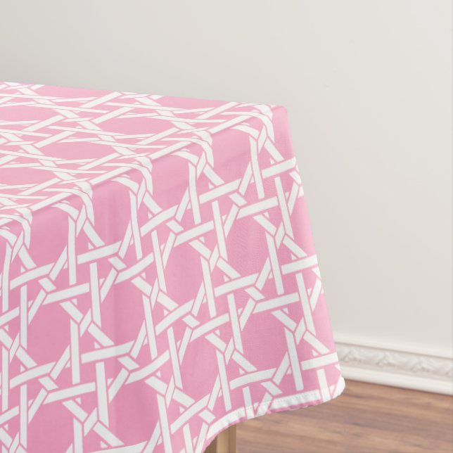 Nappe Tressage de rotin blanc et rose (In Situ)