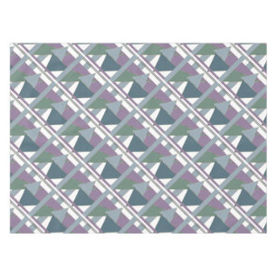 Nappe Triangle géométrique Motif bleu violet vert