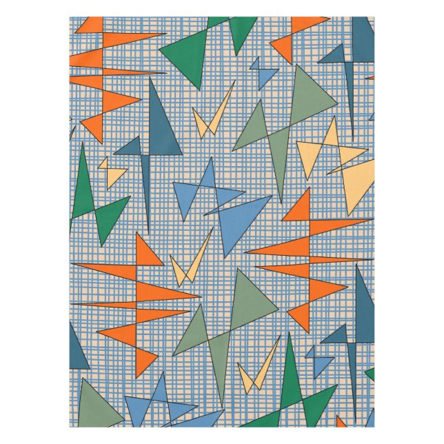 Nappe Triangulation moderne du milieu du siècle Abstrait (Devant)