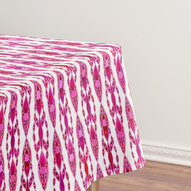 Nappe Tribal Batik - Burqundy et Fuchsia Pink (In Situ)