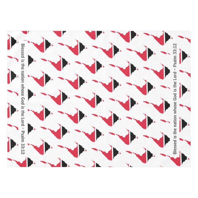 Nappe TRINIDAD & TOBAGO Bénie Nation (Devant (Horizontal))