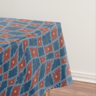 Nappe Trippy super 60s Flower Checks Blue Red