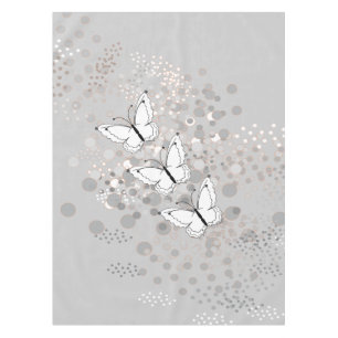 Nappe Trois papillons blancs