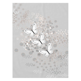 Nappe Trois papillons blancs