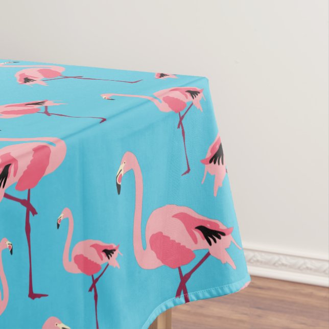 Nappe Tropical Summer Pink Flamingo Pattern Party (In Situ)