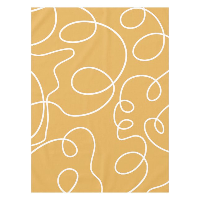 Nappe Trucs de pinceau Jaune moderne minimaliste (Devant)