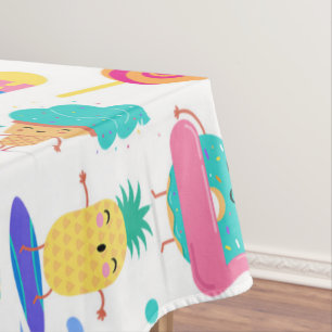 Nappe Tutti Fruitti Glaces aux Fruits d'Été pour Fête